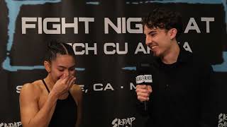 Fight Night At The Tech Post Fight Interview  Desiree Wodicker Talks Viral KO Win [upl. by Airemat52]