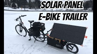 Solar eBIke Trailer for Charging eBike Battery [upl. by Kimberlee249]