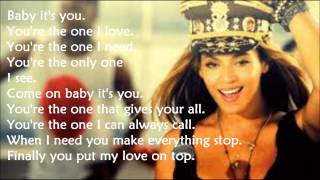 Beyoncé Love on Top Lyrics [upl. by Uchida836]