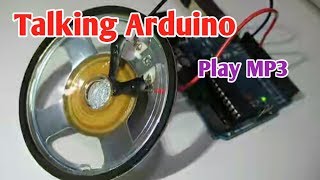 Talking Arduino  Playing MP3 audio with Arduino  Arduino PCM audio without audio or mp3 module [upl. by Hanan230]