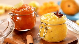 Mango Jam And Pineapple Compote  Fresh Fruit Desserts  Nyam Nyam [upl. by Etnuahc]