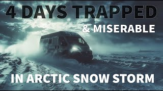 Surviving a Winter of Extreme Van Life Blizzard amp Snow Storm Camping 4 Days Stranded on an Island [upl. by Araht391]