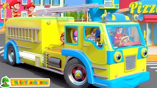 Wheels On The Garbage Truck Vehicle Rhyme And Kids Song [upl. by Ordnasil66]