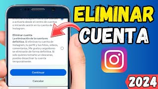 ✅ Eliminar mi Cuenta INSTAGRAM para Siempre 2024 [upl. by Moitoso]