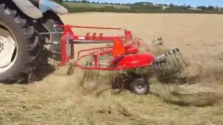 Enorossi DR420 Tedder amp Rake Combination working in UK and Ireland 2016 [upl. by Ainyt453]