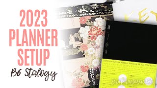 How To Setup a B6 Stalogy Notebook 2023 Planner Setup [upl. by Tallbott]