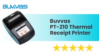 Buvvas PT210 Thermal Receipt Bluetooth Printer USB Bluetooth Unboxing amp Connecting via Bluetooth [upl. by Kcirb]