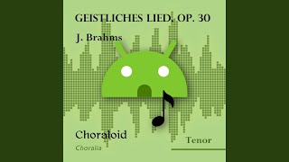 Geistliches Lied op 30 Tenor Voice with metronome [upl. by Piefer]