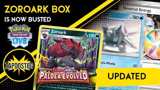 Zoroark Toolbox Deck With Reversal Energy From Paldea Evolved Pokemon TCG [upl. by Eimrots]