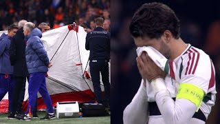 Adam Szalai fell ill on touchline vs Netherlands [upl. by Pablo441]