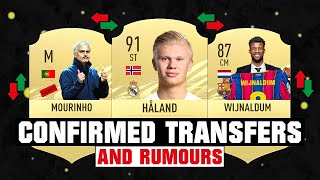 FIFA 22  New Confirmed Transfers amp Rumours 😱🔥 ft Haland Wijnaldum Mourinho etc [upl. by Rouvin]