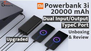 Mi Power Bank 3i 20000mAh Type C port Unboxing Review amp Charging Speed Test in Hindi  Old vs New [upl. by Branden526]