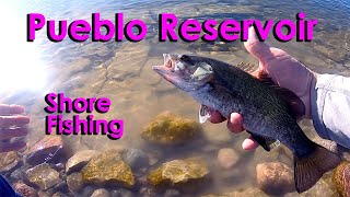 Morning Shore Fishing Pueblo Reservoir Lake Pueblo Bass on a Jig [upl. by Eitsim]