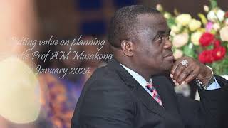 Putting value on planning  Apostle Prof AM Masakona [upl. by Kaule137]