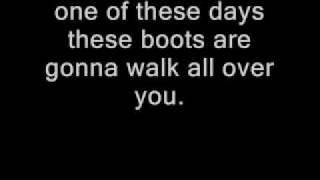 These Boots Are Made for Walking With Lyrics Nancy Sinatra [upl. by Ayhdnas799]