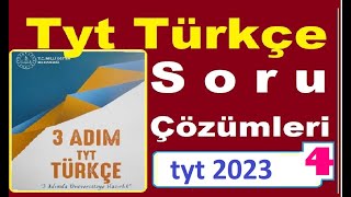 Tyt 3 Adım Soru Çözümleri 2023 Tyt Türkçe Sınavı 2023 Meb 3 Adım Tyt Karma Soru Çözümleri [upl. by Thekla435]