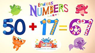 Endless Numbers 67  Learn Number Sixtyseven  Fun Learning for Kids [upl. by Aneger]