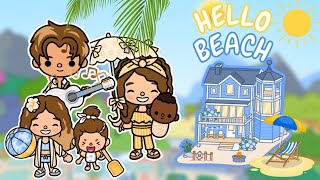 Coastal Villa Beach House 🏖️ Toca Boca House Ideas 😎 TOCA GIRLZ [upl. by Fogarty]