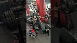 Bench press 455lbs motivation squatbenchdeadlift [upl. by Stacia]