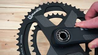 ALDHU crankset assembly with Q RINGS® Direct Mount Chainrings [upl. by Radnaskela]