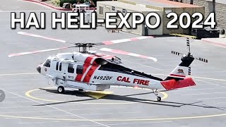 Helicopter leaving HAI HELIEXPO 2024 Anaheim California [upl. by Medin]