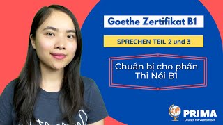 Goethe Zertifikat B1  Sprechen Teil 2  3 I Hướng dẫn chuẩn bị cho Phần Thi Nói B1 🏆 [upl. by Naginnarb]