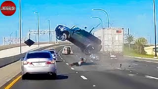 55 Crazy Moments Near Miss Video Car Crashes On The Road You Wouldnt Believe if Not Filmed [upl. by Inahs191]