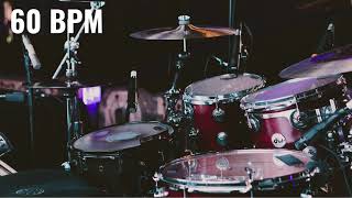 FUNKY BEAT 60 bpm  Backing track drums only [upl. by Ikram903]