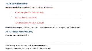 Geprüfter Betriebswirt IHK  Finanzwirtschaft  Nullkuponanleihen und Floating Rate Notesmp4 [upl. by Arimay160]