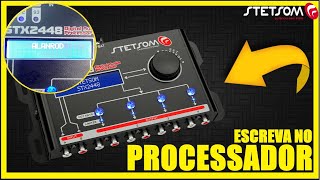 Como COLOCAR NOME no processador Stetsom STX2448 ALANROD [upl. by Druce]