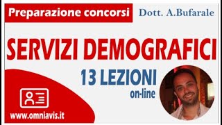 SERVIZI DEMOGRAFICI corso per la preparazione ai concorsi  Lezione 00 05042020 [upl. by Sandra]