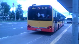 Solaris Urbino 15 I 8766 Przejazd  linia 713  MZA Warszawa [upl. by Ellah]