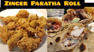 Zinger paratha Roll  Paratha Roll Recipe  Recipe by Rida [upl. by Ardnued266]