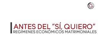 Regímenes matrimoniales económicos [upl. by Lemmueu]