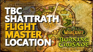 Shattrath Flight Master Location WoW TBC Classic [upl. by Mazur]