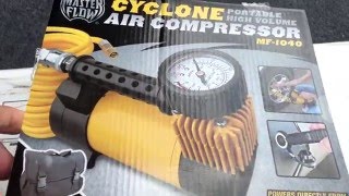 Masterflow Cyclone MF1040 12Volt Air compressor tire inflator [upl. by Leunam]