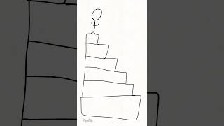 Stairs 3 Credit to Raxdflipnote shorts viral stairs raxdflipnote funny memes [upl. by Faye]