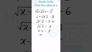 Surds tricks  solve in 10 seconds 🔥🔥  “Simplify Surds in Seconds  Easy Math Trick for Surds” [upl. by Drawdesemaj]