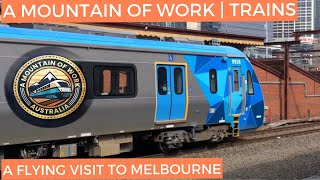 Flying Visit To Melbourne  VIC  Trains  TramsLight Rail [upl. by Kline]