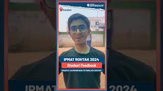 IPMAT Rohtak 2024 Paper Review 📝 IPMAT Rohtak Exam Students Reaction  From Gwalior shorts [upl. by Evilo]