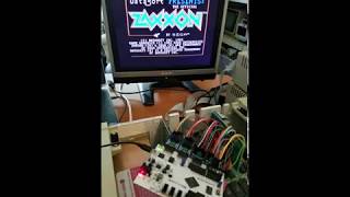 MCL65 6502 FPGA core running Zaxxon on Apple II [upl. by Kline]