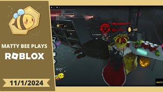 MattyBee PLAYING ROBLOX WITH VIEWERS VOD  1112024 [upl. by Neeham346]