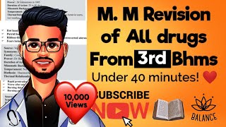 Materia medica Revision of all drugs from 3rd Bhms Flashcards review  Under 40 minutes [upl. by Casmey]