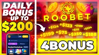 ROOBET PROMO CODE quot4BONUSquot upto 200 DAILY BONUS in CASHBACK roobet promo code 2024 [upl. by Godard]