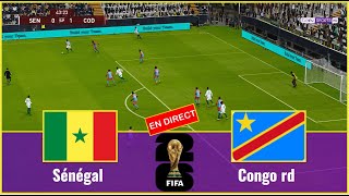 Sénégal vs Congo rd en direct Éliminatoires de la Coupe du monde Simulation de football Gameplay PC [upl. by Enilemme]