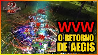 GUILD WARS 2 WvW ZERGING COM O RETORNO DO COMANDER AEGIS AO COMANDO DA WvW DD [upl. by Etty]