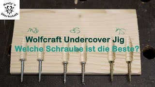 Wie geht das Welche Schrauben Hartholz Undercover Jig von Wolfcraft richtig nutzen Teil 2 [upl. by Gnoht]