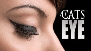 HOW TO CAT EYELINERFELINE FLICK TUTORIAL  MADE EASY [upl. by Neitsirk]