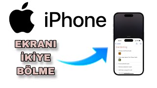 İphone Ekranı İkiye Bölme Nasıl Yapılır  İphone İki Ekran Açma iphone apple [upl. by Lav]