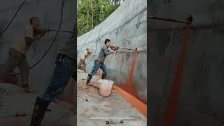 Process Of Drilling Decompression Holes On The Protective Slope Concrete Wall [upl. by Nytsyrk]